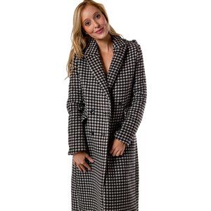 Ena Pelly EP X RJ Tailored Coat - Black Houndstooth